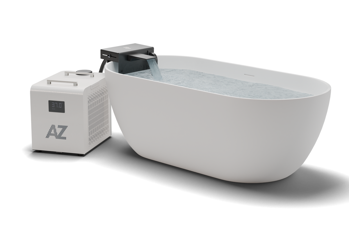 Cold Plunge Bathtub Adapter Bundle with 0.8 HP Chiller