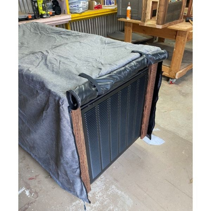 Cold Plunge Tub with Charred Redwood Finish and Chiller