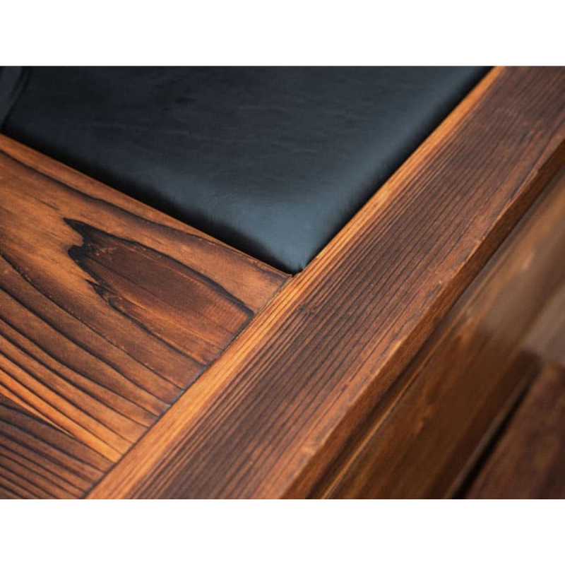 Cold Plunge Tub with Charred Redwood Finish and Chiller