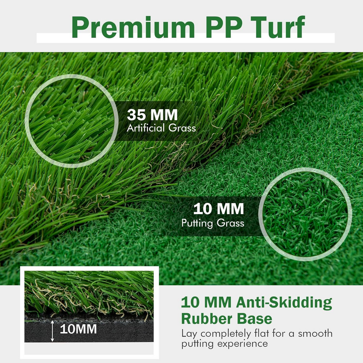 Indoor Golf Practice Set with Hitting Mat, Net & Target Display