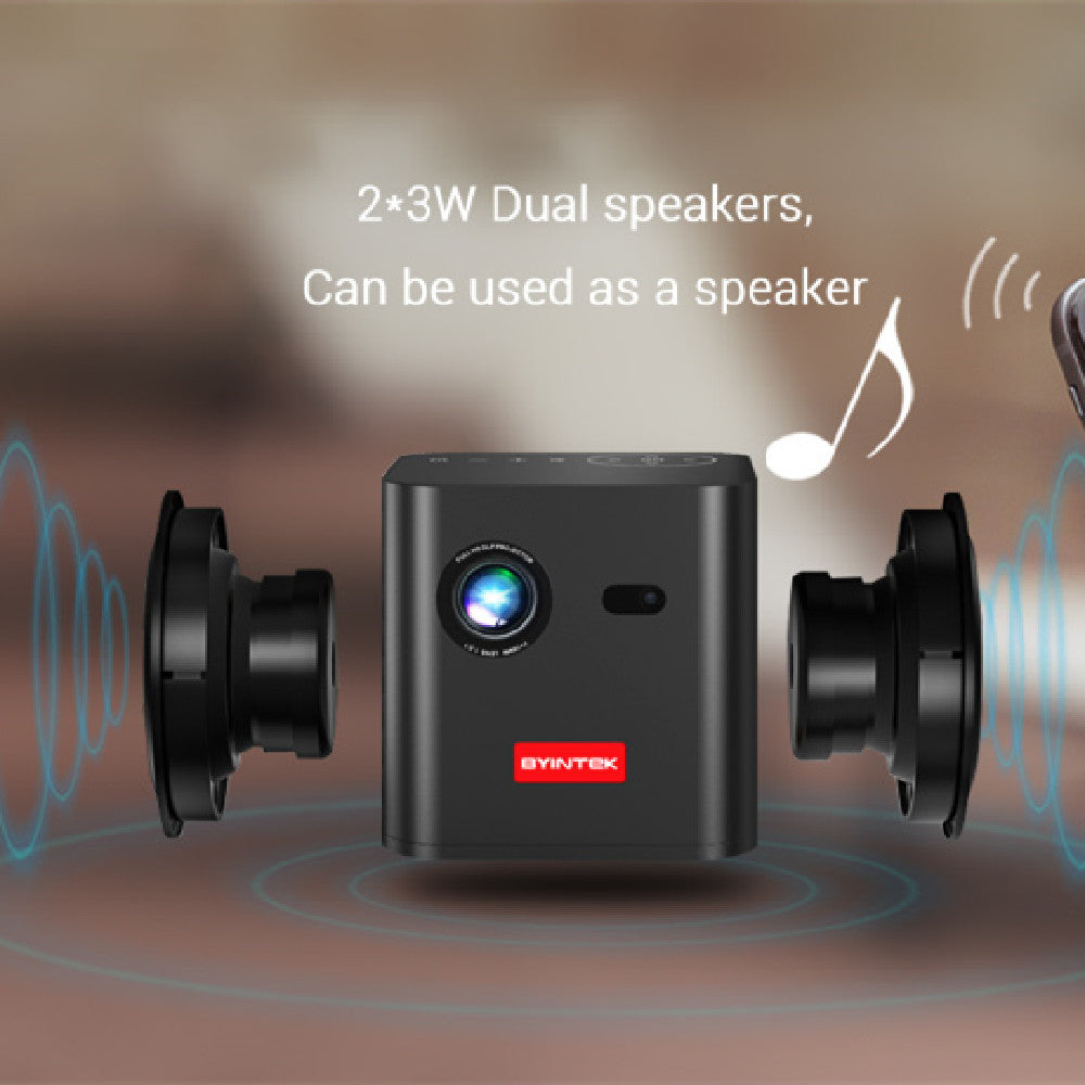 Portable DLP Projector with Rechargeable Battery and 3D