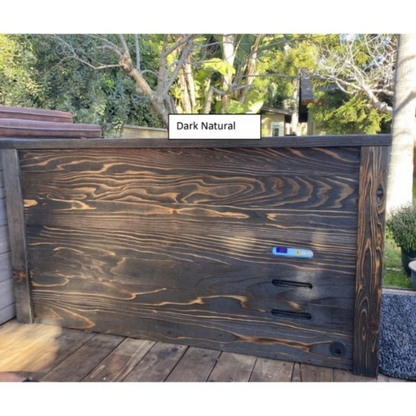 Cold Plunge Tub with Charred Redwood Finish and Chiller