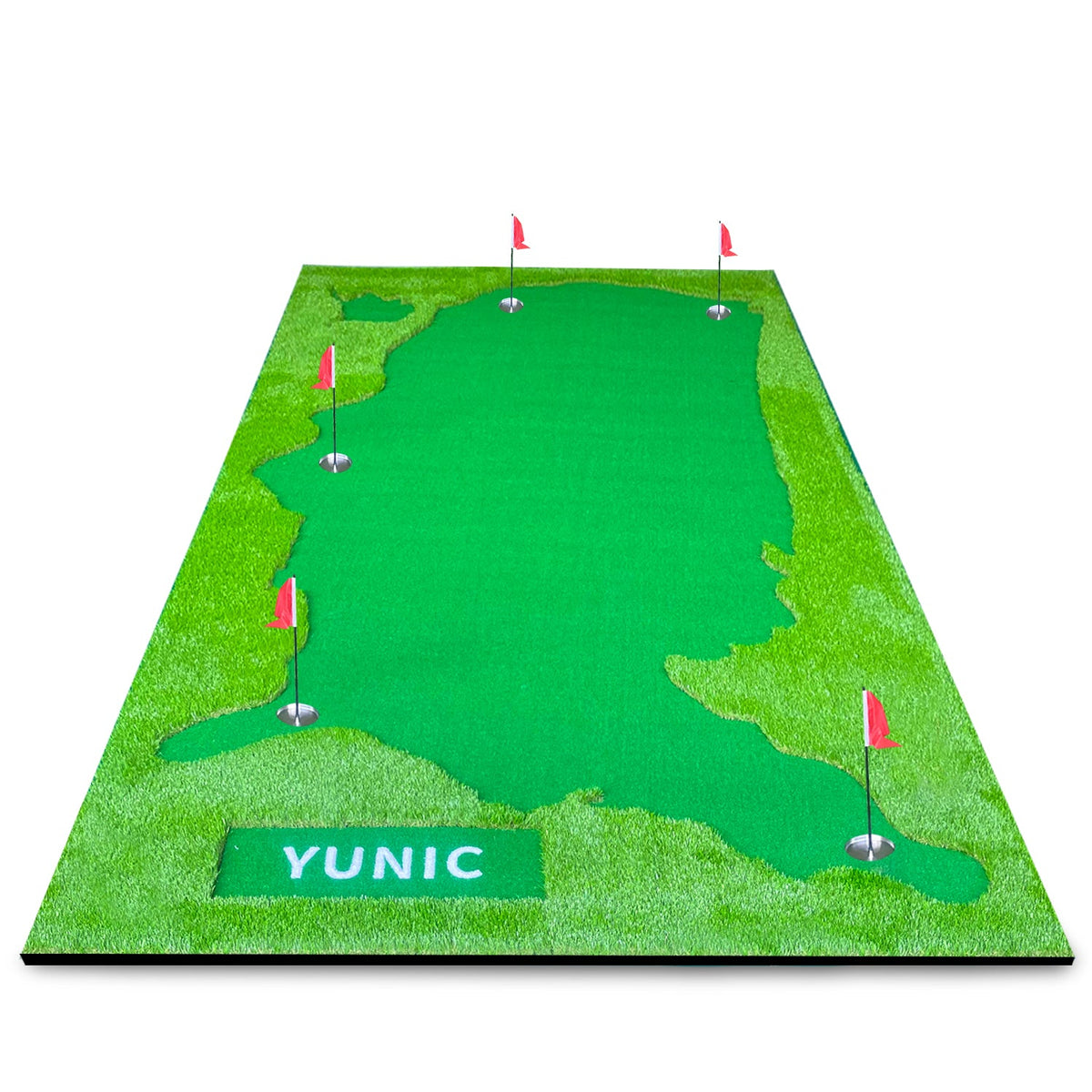 Golf Putting Green, 8 x 16 ft US Map Style with Elevation Slope