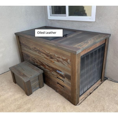 Cold Plunge Tub with Charred Redwood Finish and Chiller
