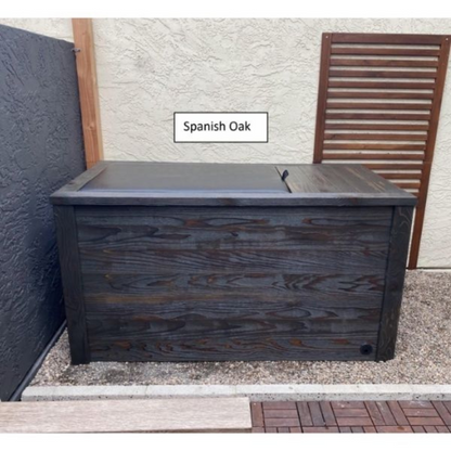 Cold Plunge Tub with Charred Redwood Finish and Chiller