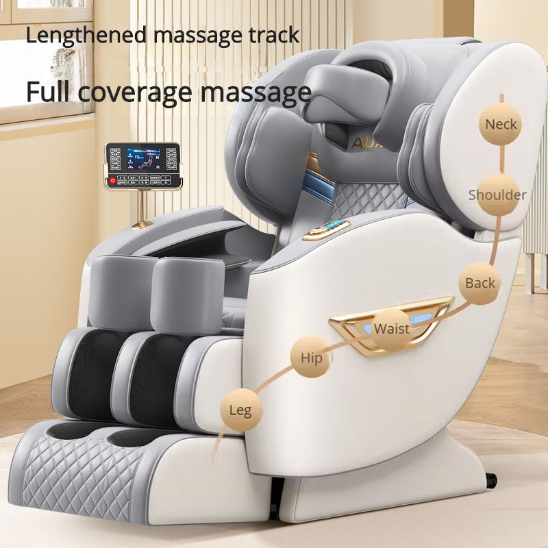 Electric Massage Chair with Voice Control in Black or White