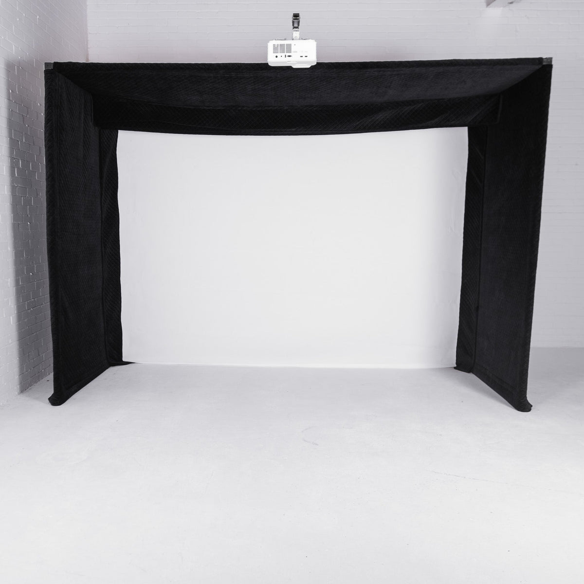 Golf Simulator Hitting Enclosure, 12 ft 4 in Wide, Indoor