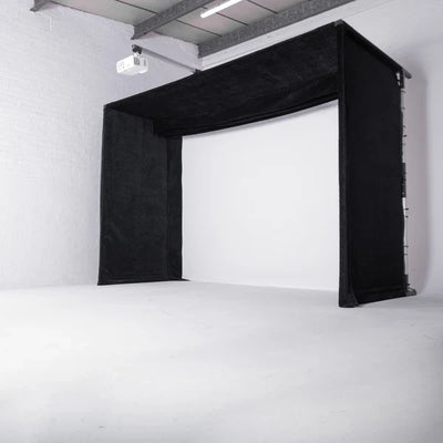 Golf Simulator Hitting Enclosure, 12 ft 4 in Wide, Indoor