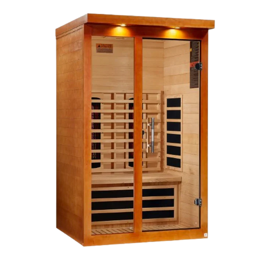 Infrared Sauna for 2 People in Canadian Hemlock with Bluetooth