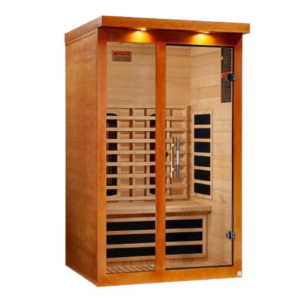 Infrared Sauna for 2 People in Canadian Hemlock with Bluetooth