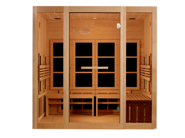 Indoor Infrared Sauna for 8 People in Canadian Hemlock