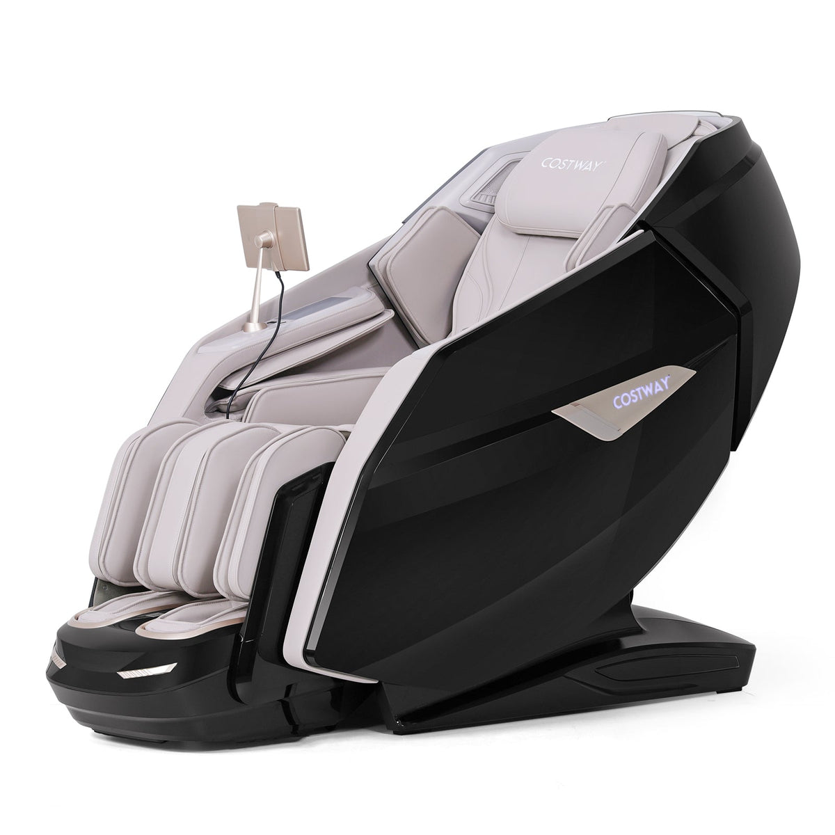 Massage Chair with Dual Rollers, Flexible Track and Heat