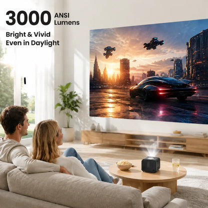 Home Theater Projector, Native 1080p with Auto Focus & Wi-Fi