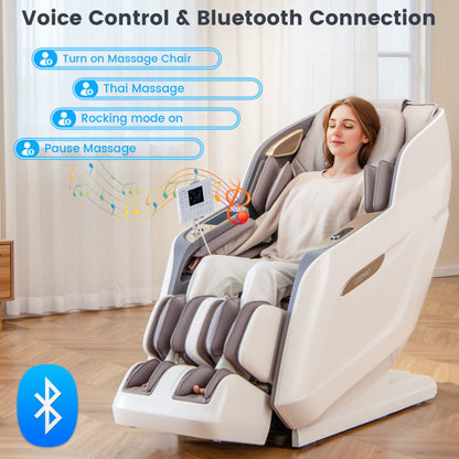 Massage Chair with 3D SL Track, Heat and Foot Rollers