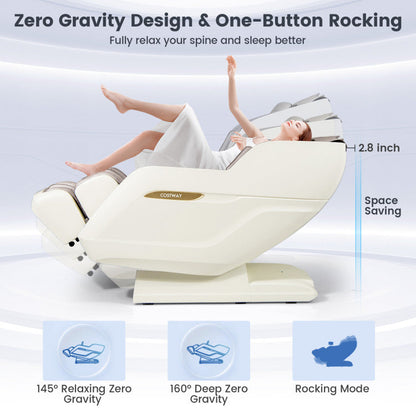 Massage Chair with 3D SL Track, Heat and Foot Rollers