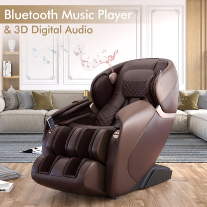 Massage Chair with 53-Inch SL Track and Zero Gravity Recline