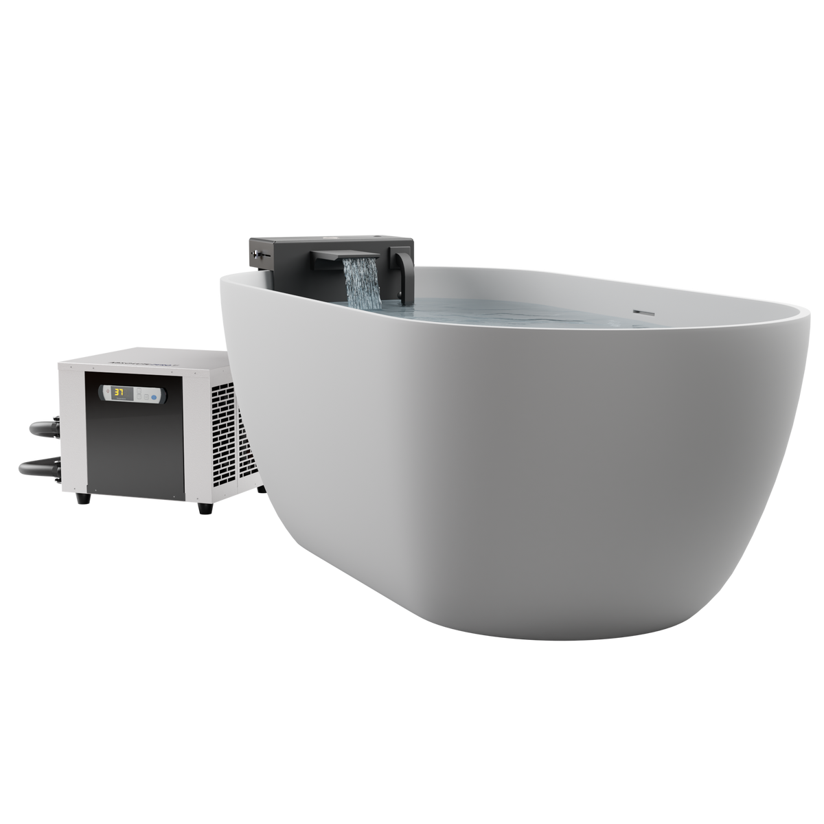 Cold Plunge Bathtub Adapter Bundle with 0.8 HP Chiller