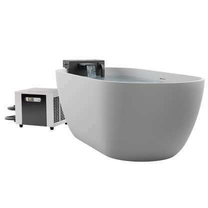 Cold Plunge Bathtub Adapter Bundle with 0.8 HP Chiller
