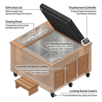 TimberChill Glacier Pro Cedar Cold Plunge — How It Works