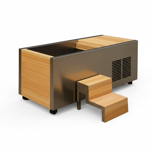 Cold Plunge Tub, 420 L Stainless Steel with Integrated Chiller