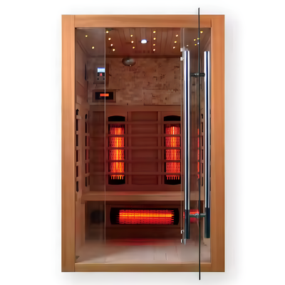 Infrared Sauna Cabin for 1–2 People in Canadian Hemlock