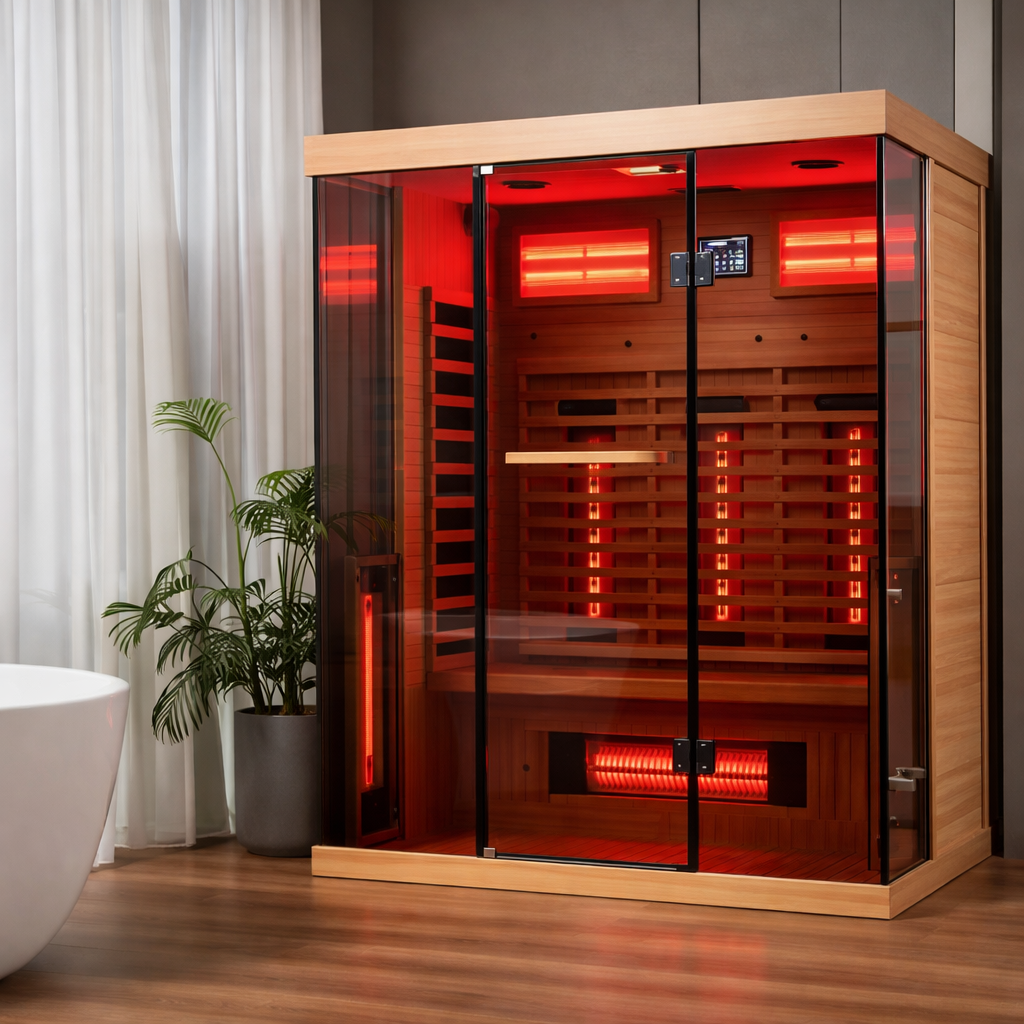 NovaTherm DualVista Infrared Sauna Cabin — product view 3