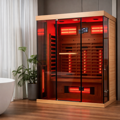 NovaTherm DualVista Infrared Sauna Cabin — product view 3