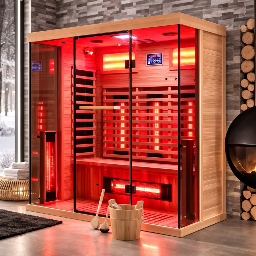 NovaTherm DualVista Infrared Sauna Cabin — product view 4