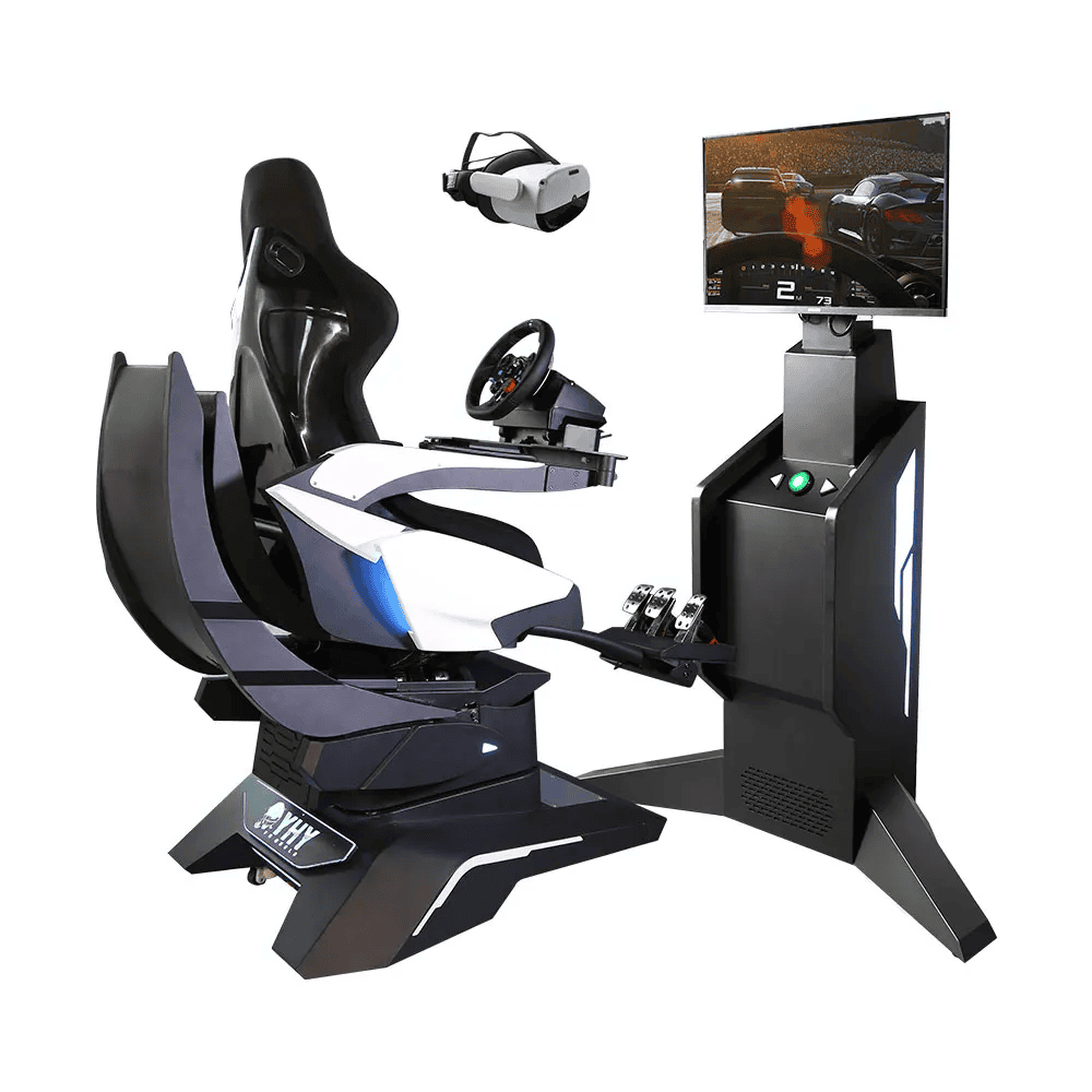 Virtual Reality Racing & Flight Simulator with 32-Inch Display