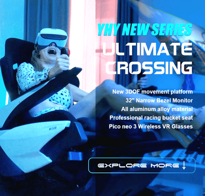 Virtual Reality Racing & Flight Simulator with 32-Inch Display