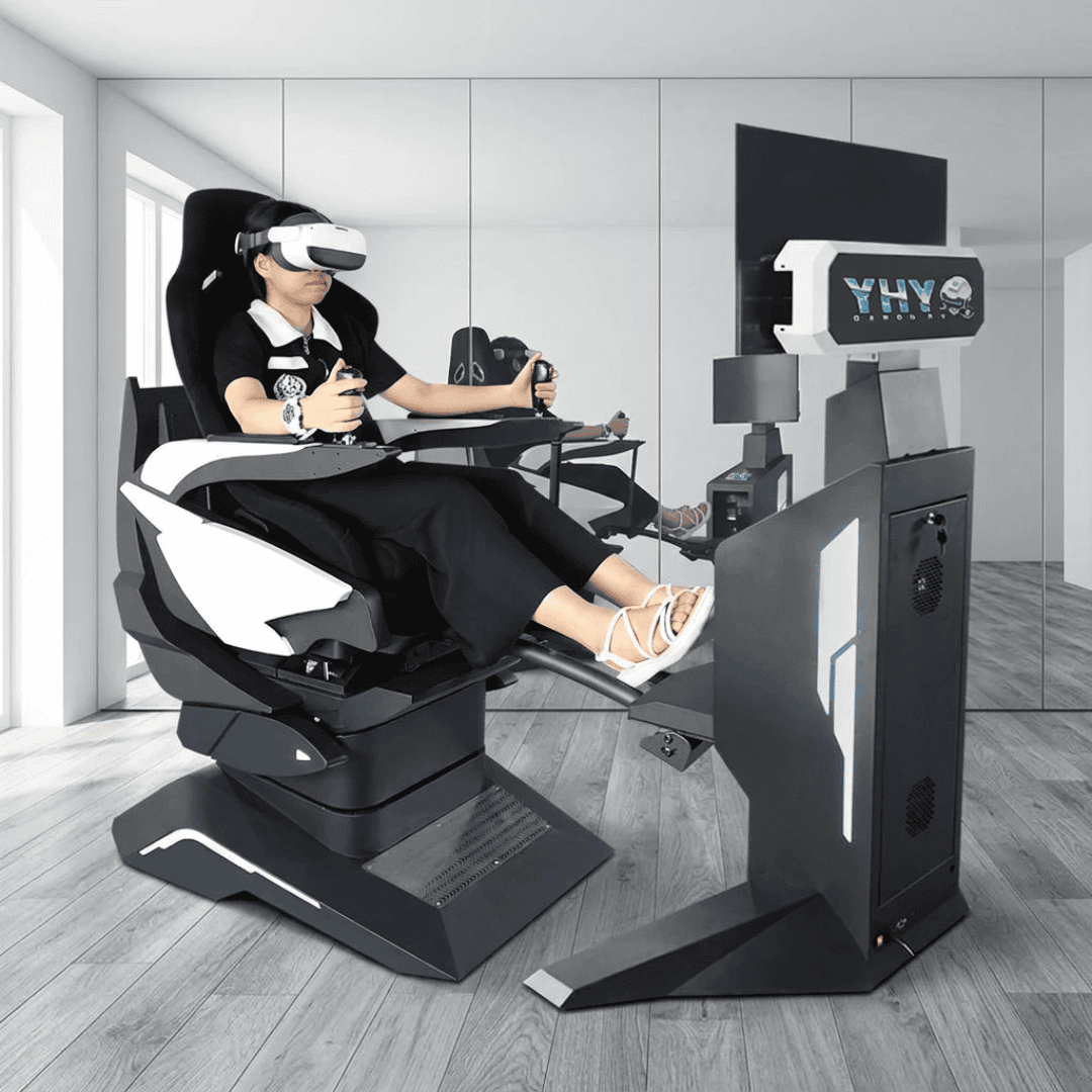 Virtual Reality Racing & Flight Simulator with 32-Inch Display