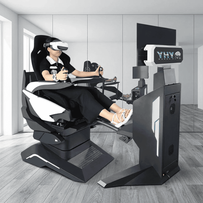 Virtual Reality Racing & Flight Simulator with 32-Inch Display