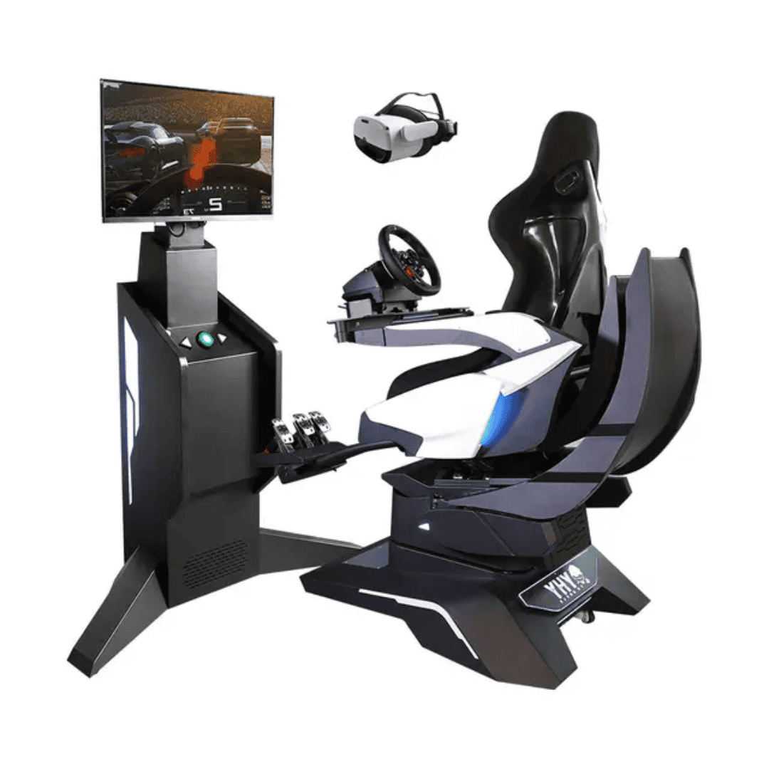 Virtual Reality Racing & Flight Simulator with 32-Inch Display