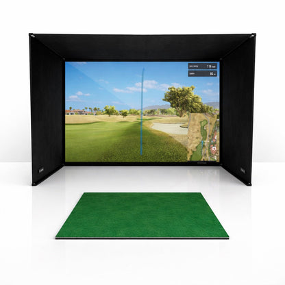 Golf Simulator Enclosure with Impact Screen in 7 Sizes