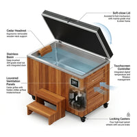 TimberChill Glacier Pro Cedar Cold Plunge — product view 3