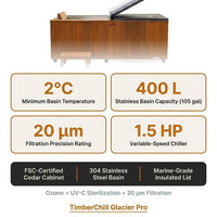TimberChill Glacier Pro Cedar Cold Plunge — product view 6
