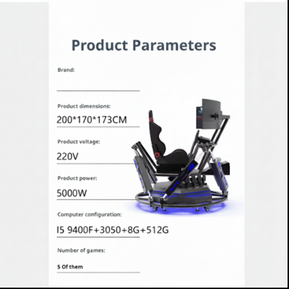VorTech Quantum Motion Racing Simulator Rig — product view 2