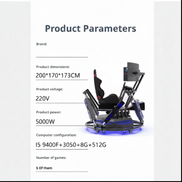 Racing Simulator Rig with Steel Frame & Shifter Mounts